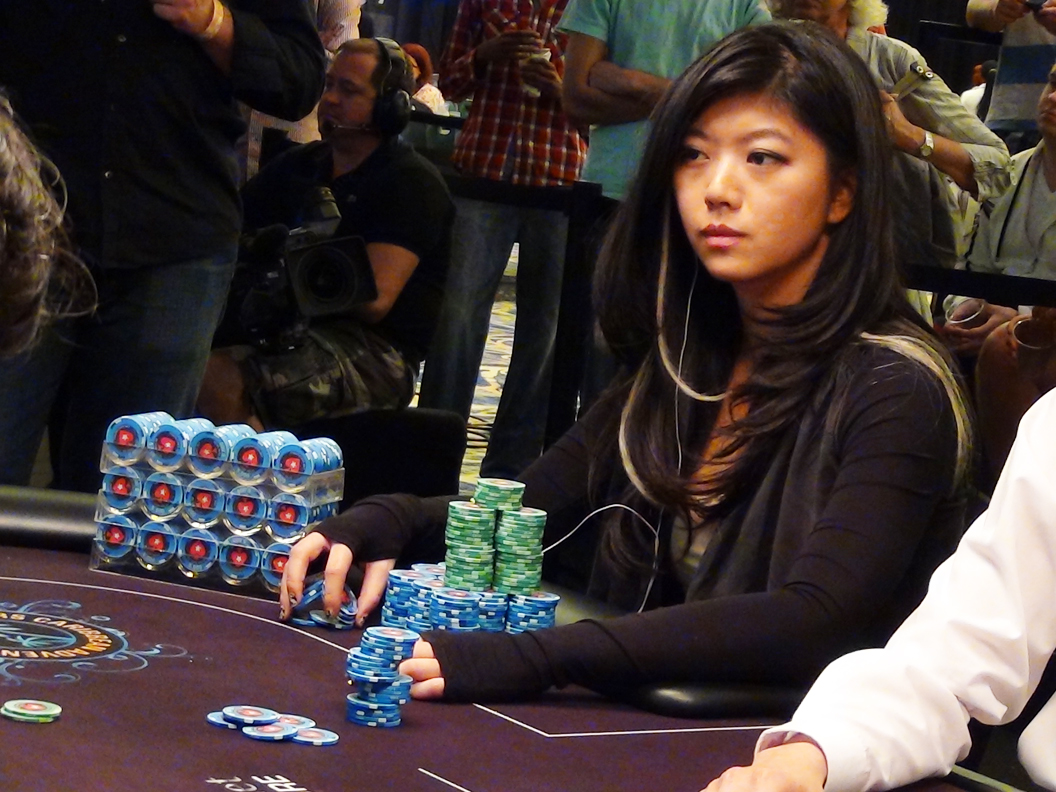 Cute Asian Poker Player