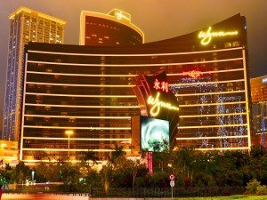 Wynn Macau building at night