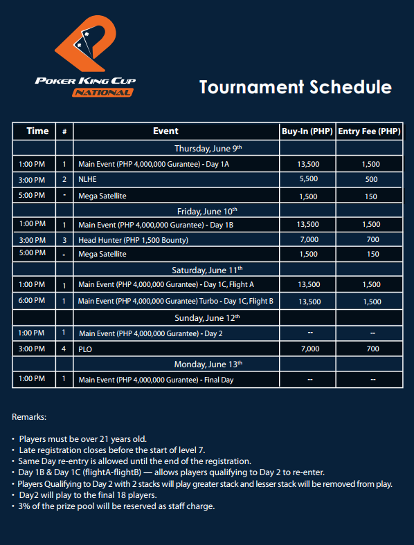 Schedule-PKC-Cup Schedule