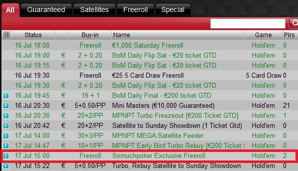 Betsafe freeroll2