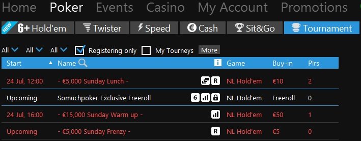 Freeroll Betfair 227