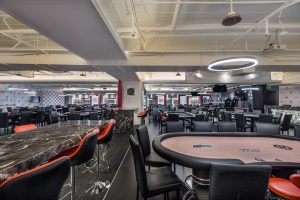 Empty poker room at CTP Club