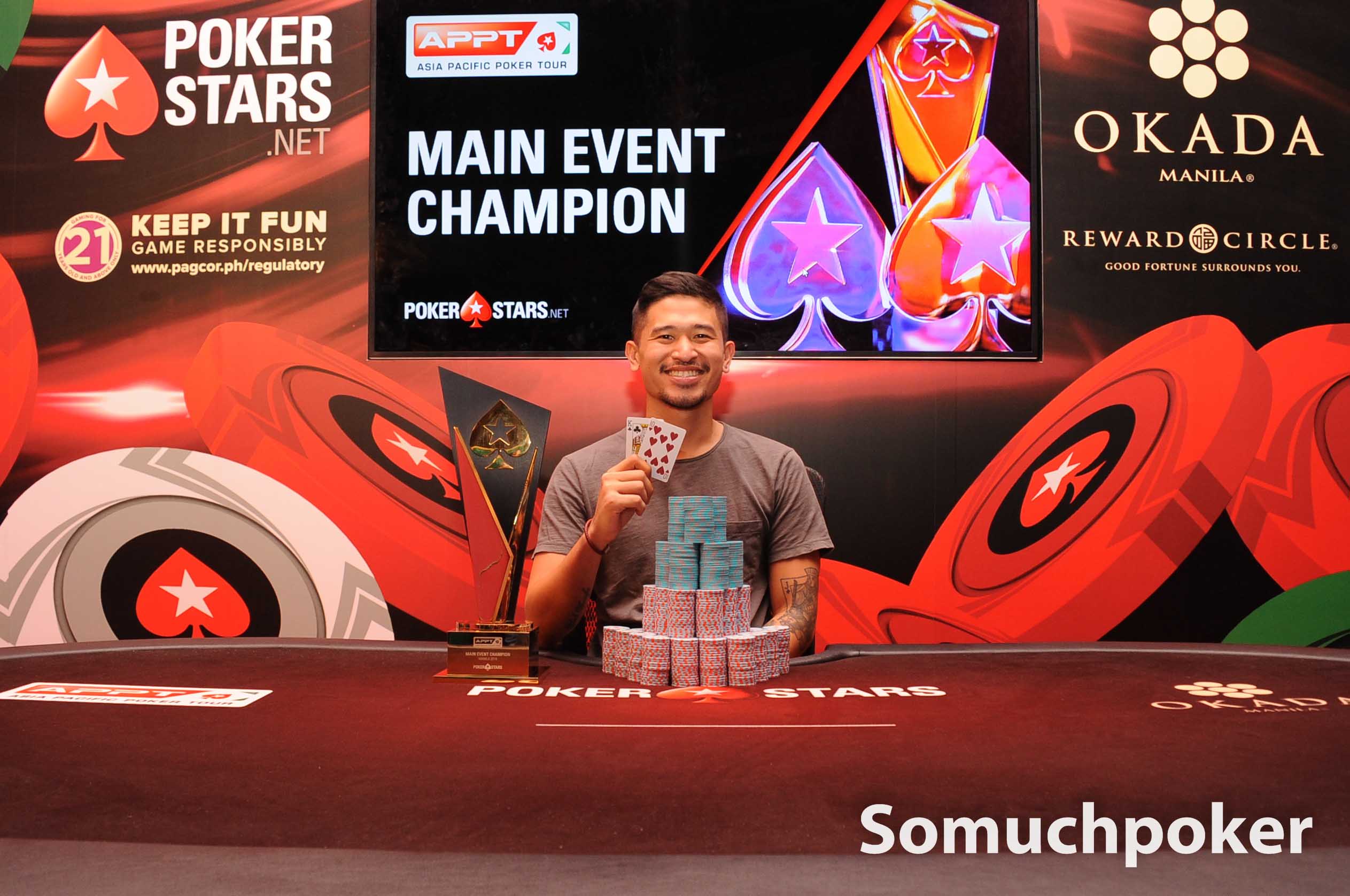 Florencio Campomanes clinches the APPT Manila 2019 Main Event