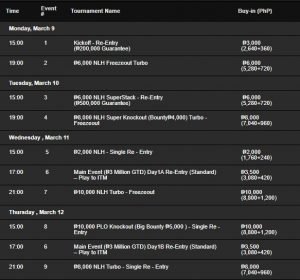 okadamillions schedule