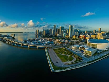 panorama of city and sky in miami florida 4