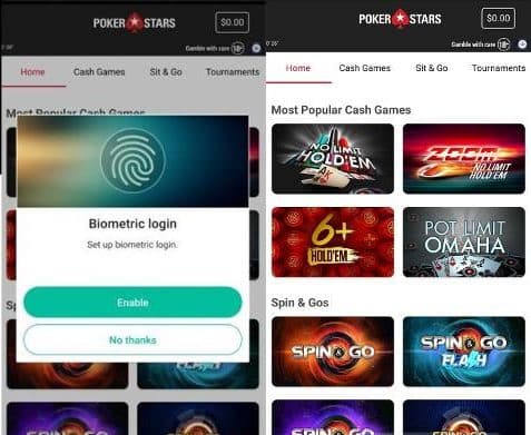 PokerStars mobile