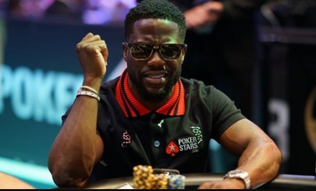 Kevin Hart at the poker table