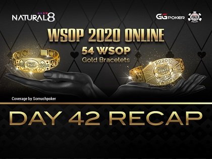 2020 WSOP Online - Natural8: Christian Rudolph hailed champion of the $25K NLH POKER PLAYERS CHAMPIONSHIP; Trygve Leite “FullSendWig” locks up the $300 Double Stack bracelet; Luis Eduardo Assuncao Garla “Xapilskinha” wins WSOP Asia Player of the Series