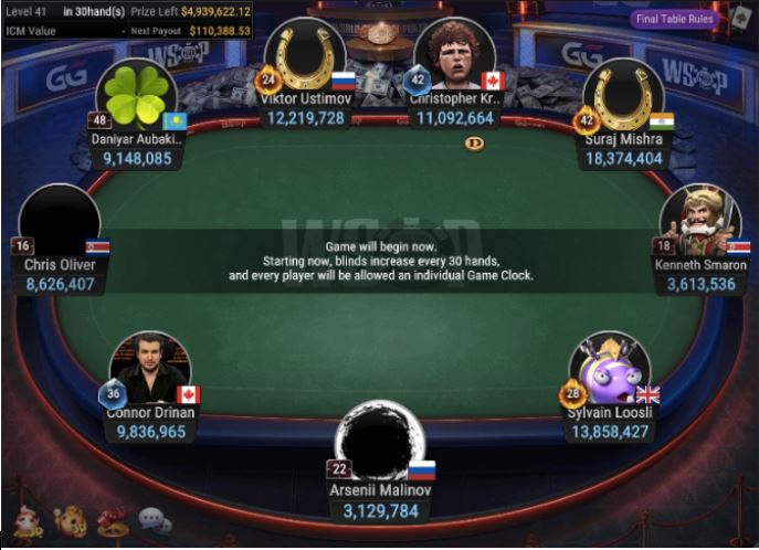 WSOP 83 10K WSOP Super MILLION final table