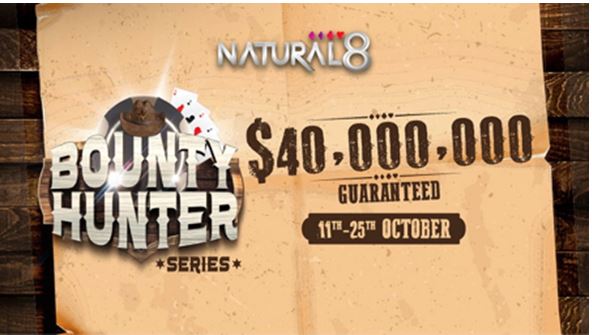 Natural8: Bounty Hunter Series, WPT Live Event Sponsorships, $4.3M in giveaways this October