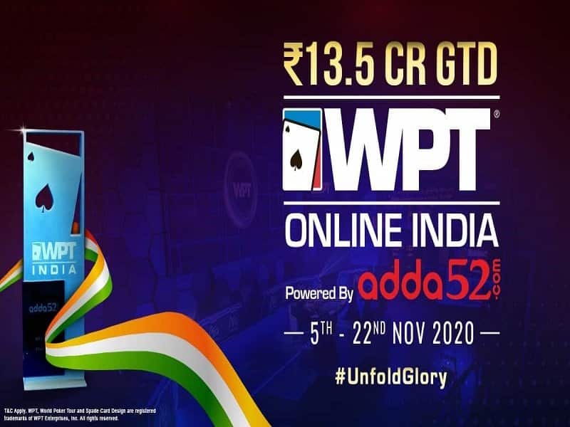 WPT Online India 2020 Schedule