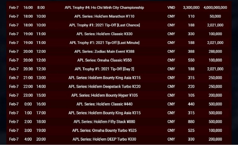 apl online sched8