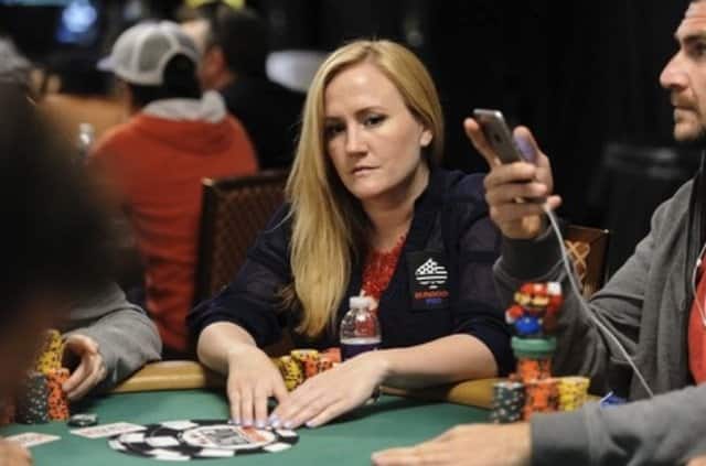 Jamie Kerstetter playing poker