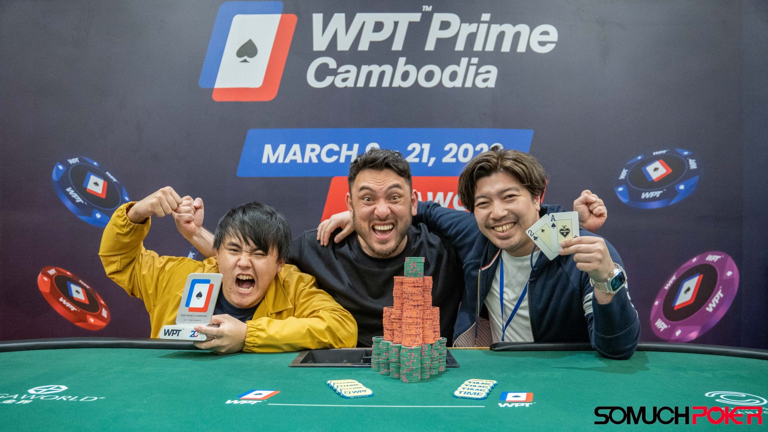 WPT Prime Cambodia: Fabio Oka and Micheal O'Neill win trophies; Benjamin Mun tops Main Event Day 1A; Norietis leads PLO final six