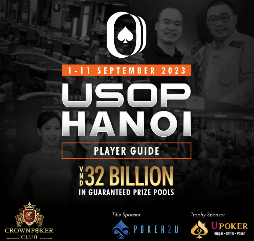 U Series of Poker (USOP) returns to Hanoi bigger, fresher, and more lucrative – September 1-11 at Crown Poker Club