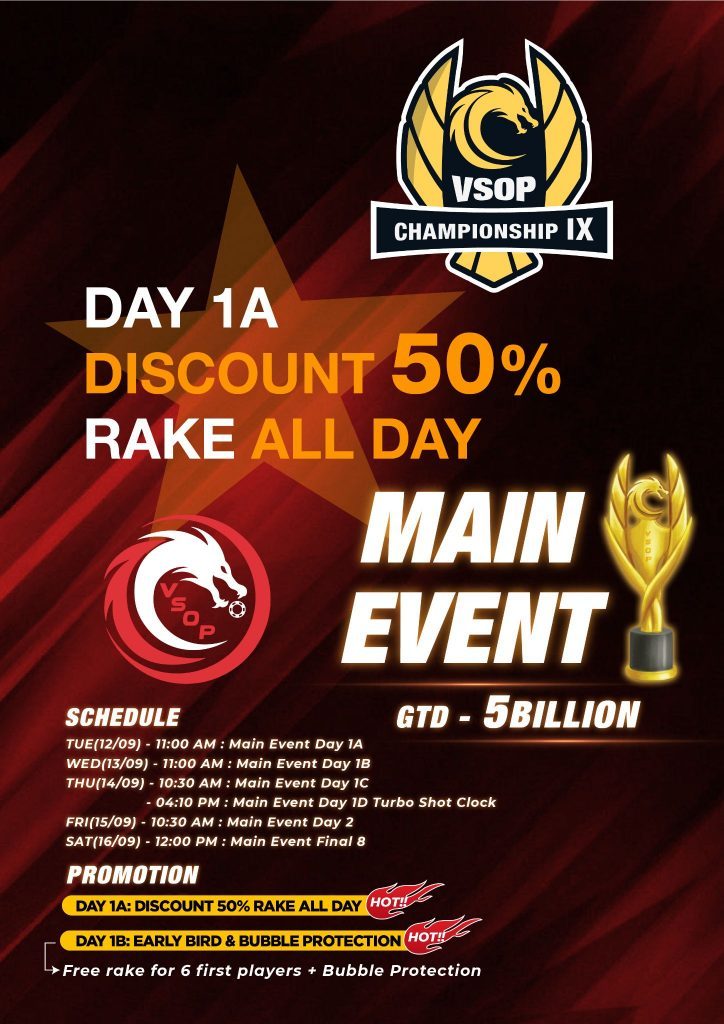 VSOP IX 20 Billion Main Event Passport Discount