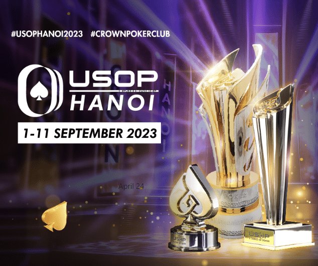 Countdown to USOP Hanoi, just days away! Heads Up Challenge players announced, Tag Team Event open - September 1 to 11 at Crown Poker Club