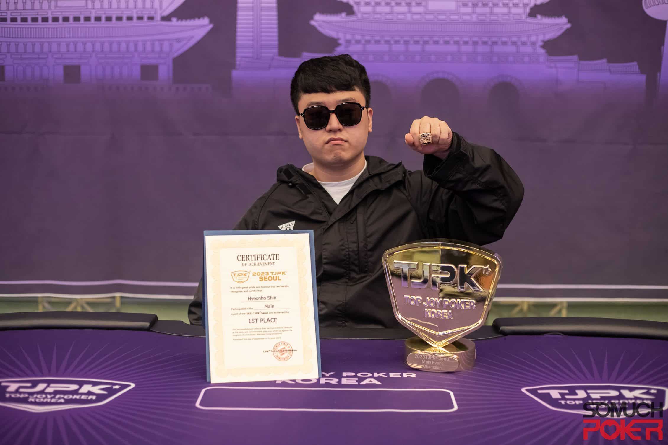 Hyeon Ho Shin wins Top Joy Poker Tour Korea Main Event for ￦261 Million!