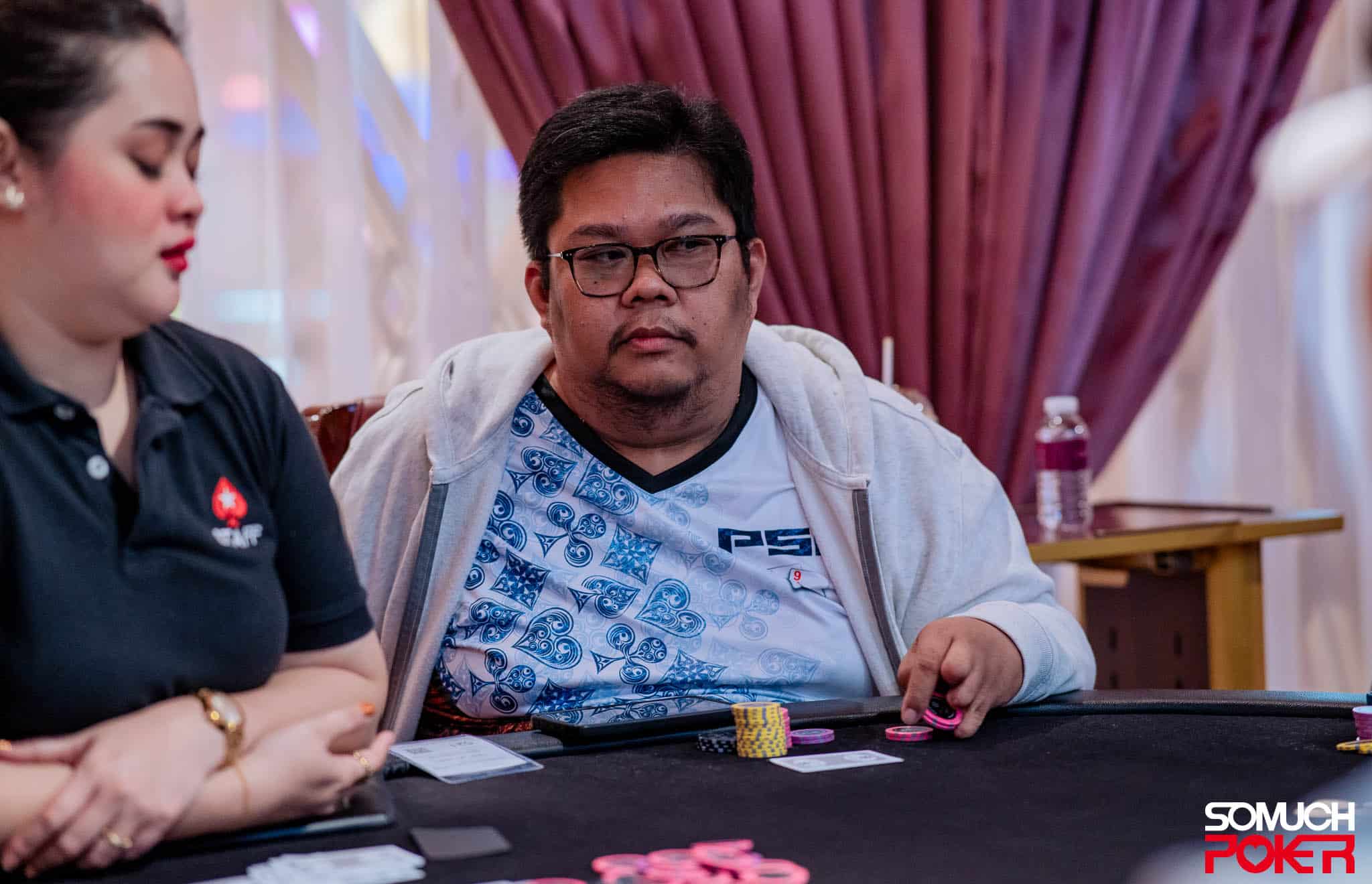 Philippines’ Monziar Villariaza leads the charge for Day 2 of the Manila Megastack 17 Main Event 