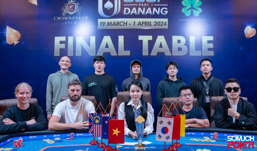 Final table of the USOP Danang 2024 High Roller Warm Up