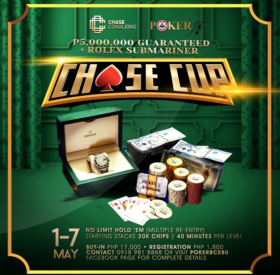 Chase Cup Lights Up Cebu, Philippines feat. ₱5 Million (~USD 87K) Guarantee  - May 1 to 7, 2024