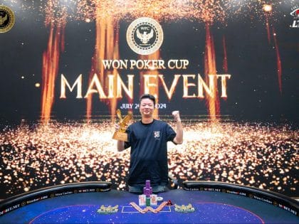 won poker cup main event ke hong jing