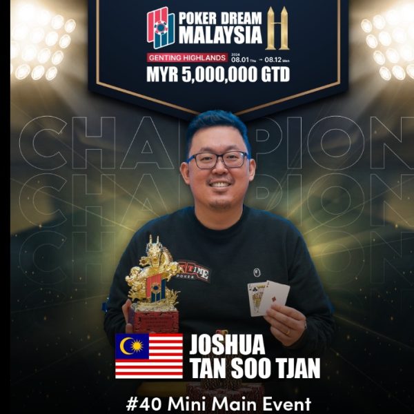 Joshua Tjan at Poker Dream Malaysia