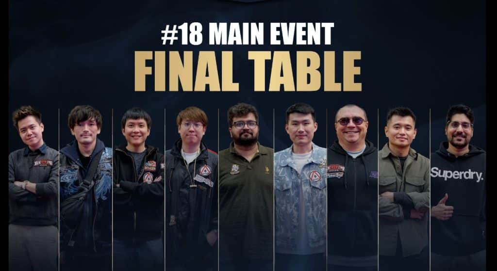 Poker Dream Malaysia Main Event final table