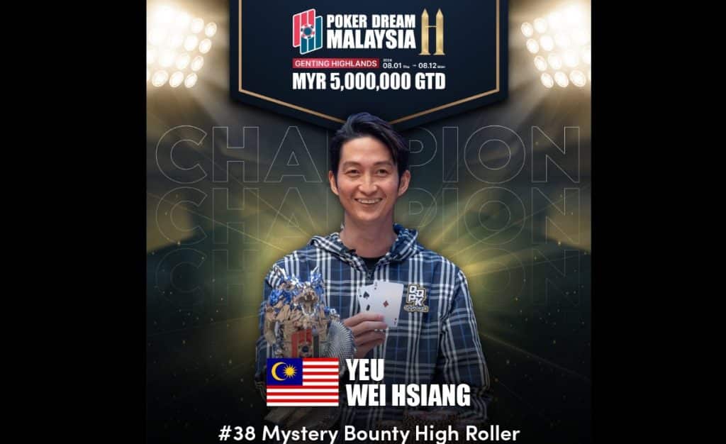 Yeu Wei Hsiang at Poker Dream Malaysia