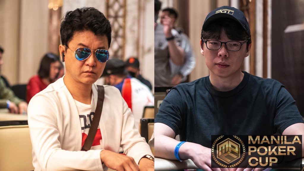 Kim Hak Do and Joseph Cheung at Manila Poker Cup