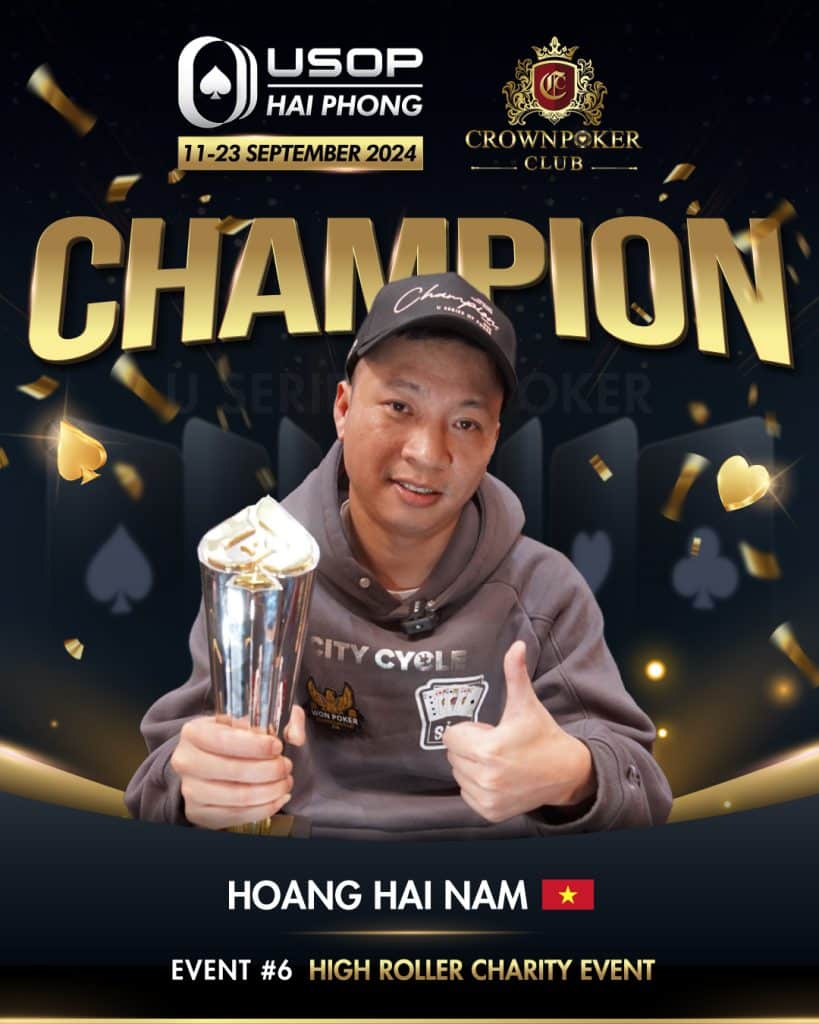 USOP Hoang Hoi Nam High Roller Charity Event Champion